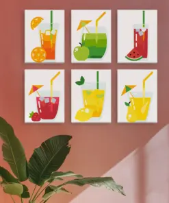 Alternative view of Boissons Élégantes - 6 Mini Peintures par Numéros