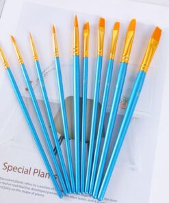 Pinceaux pour Peinture par Numéros - Lot de 10