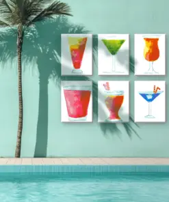 Alternative view of Mojitos Colorés - 6 Mini Peintures par Numéros