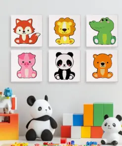 Alternative view of Mini Peinture par Numéros - Faune Mignonne (6)