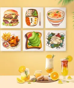 Alternative view of Mets Délicieux - 6 Mini Peintures par Numéros