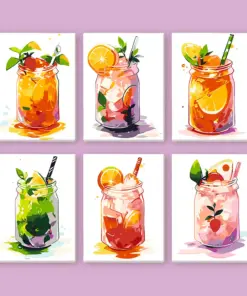 Bunte Sommergetränke