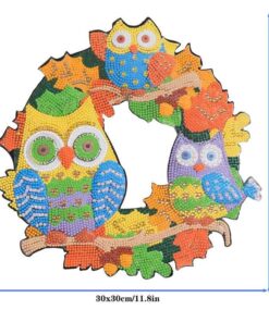 Alternative view of Hibou - Couronne de Diamond Painting