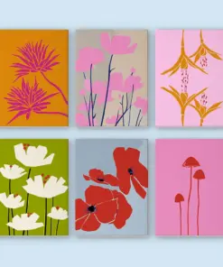 Minimalistische Blumen