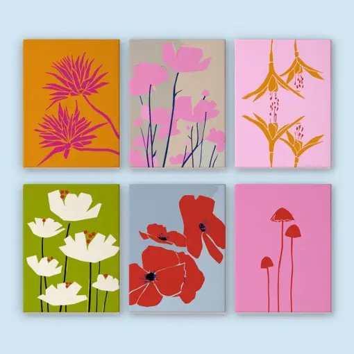 Minimalistische Blumen