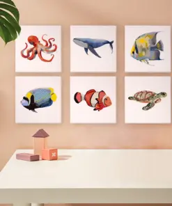 Alternative view of Créatures Marines - 6 Kits Mini Peinture par Numéros