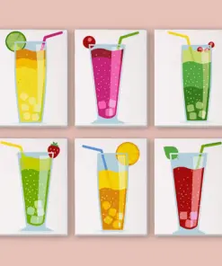 Sprudelnde Fruchtgetränke