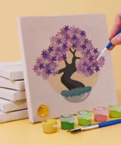 Alternative view of Arbres Colorés - 6 Mini Peintures par Numéros