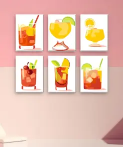 Alternative view of Boissons Fraîches Colorées - 6 Mini Peintures par Numéros