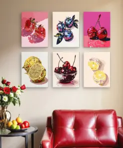 Alternative view of Fruits Exotiques - 6 Mini Peintures par Numéros