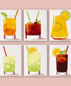 Erfrischende Fruchtsäfte