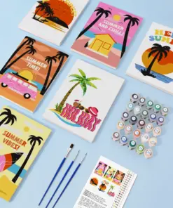 Alternative view of Beach Vibes - 6 Mini Peintures par Numéros