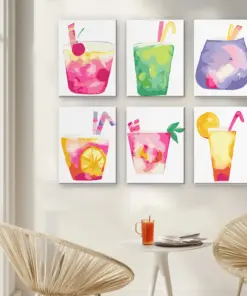 Alternative view of Jus de Fruits Acidulés - 6 Mini Peintures par Numéros