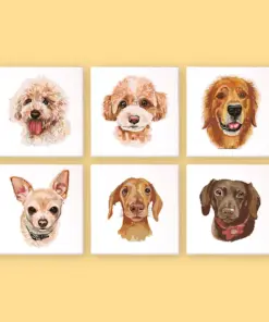 Süße Hunde – Mini Malen nach Zahlen