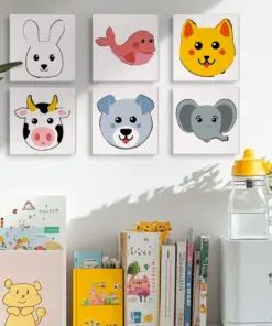 Alternative view of Adorables Animaux Mignons - 6 Mini Peintures par Numéros