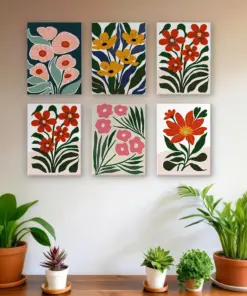 Alternative view of Fleurs Tropicales - 6 Mini Peintures par Numéros