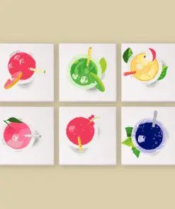 Bunte Sprudelgetränke