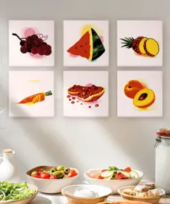 Alternative view of Fruits et Légumes - 6 Mini Peintures par Numéros
