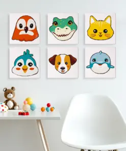 Alternative view of Beaux Animaux - 6 Mini Peinture par Numéros