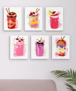 Alternative view of Shakes Exotiques - 6 Mini Peintures par Numéros