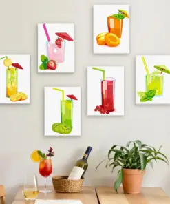 Alternative view of Boissons Pétillantes Rafraîchissantes - 6 Mini Peintures par Numéros