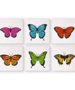 Bunte Schmetterlinge – Mini Malen nach Zahlen