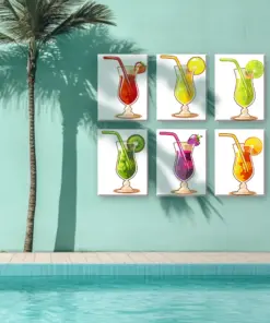 Alternative view of Boissons de Plage - 6 Mini Peintures par Numéros