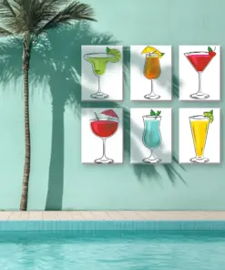 Alternative view of Boissons Fraîches Colorées - 6 Mini Peintures par Numéros