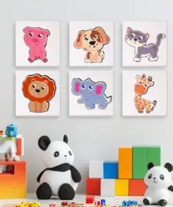 Alternative view of Animaux Mignons - Mini Peinture par Numéros