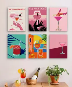 Alternative view of Boissons Exotiques de l'Amour - 6 Mini Peintures par Numéros