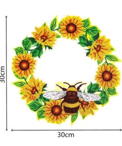 Alternative view of Abeille et Fleurs - Couronne de Diamond Painting