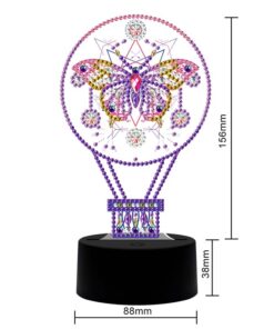 Alternative view of Lampe Papillon de Peinture Diamant