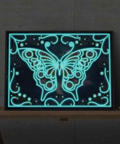 Alternative view of Mosaïque Papillon - Art Diamant Luminescent
