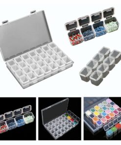 Boîte de Rangement 28 Compartiments pour Diamond Painting